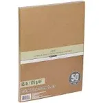 Recollections  &#034; KRAFT &#034; Cardstock  Paper  8.5&#034; x 11&#034;  50 sheets