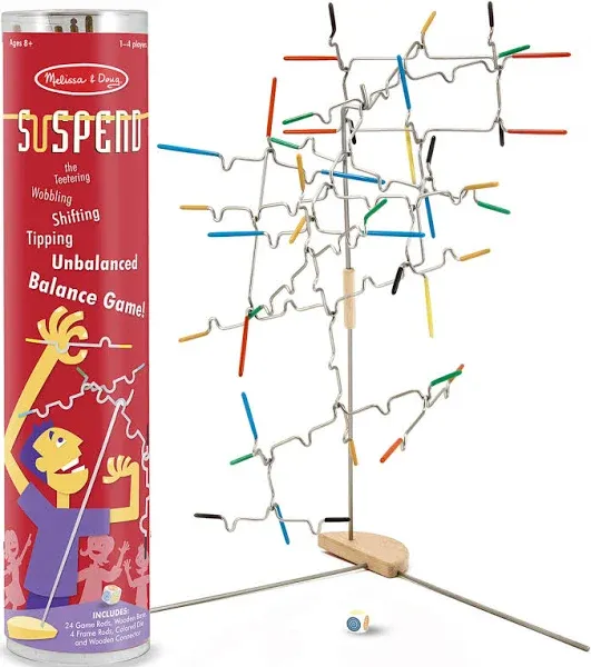 Melissa And Doug Suspend Junior  Balance Game Pieces, Frame Rods, Spinner, Base