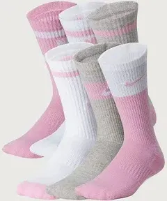 Nike Everyday Kids' Cushioned Crew Socks (6 Pairs)