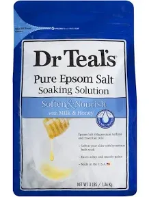 Dr Teal's Pure Epsom Salt Soaking Solution Soften Milk & Honey