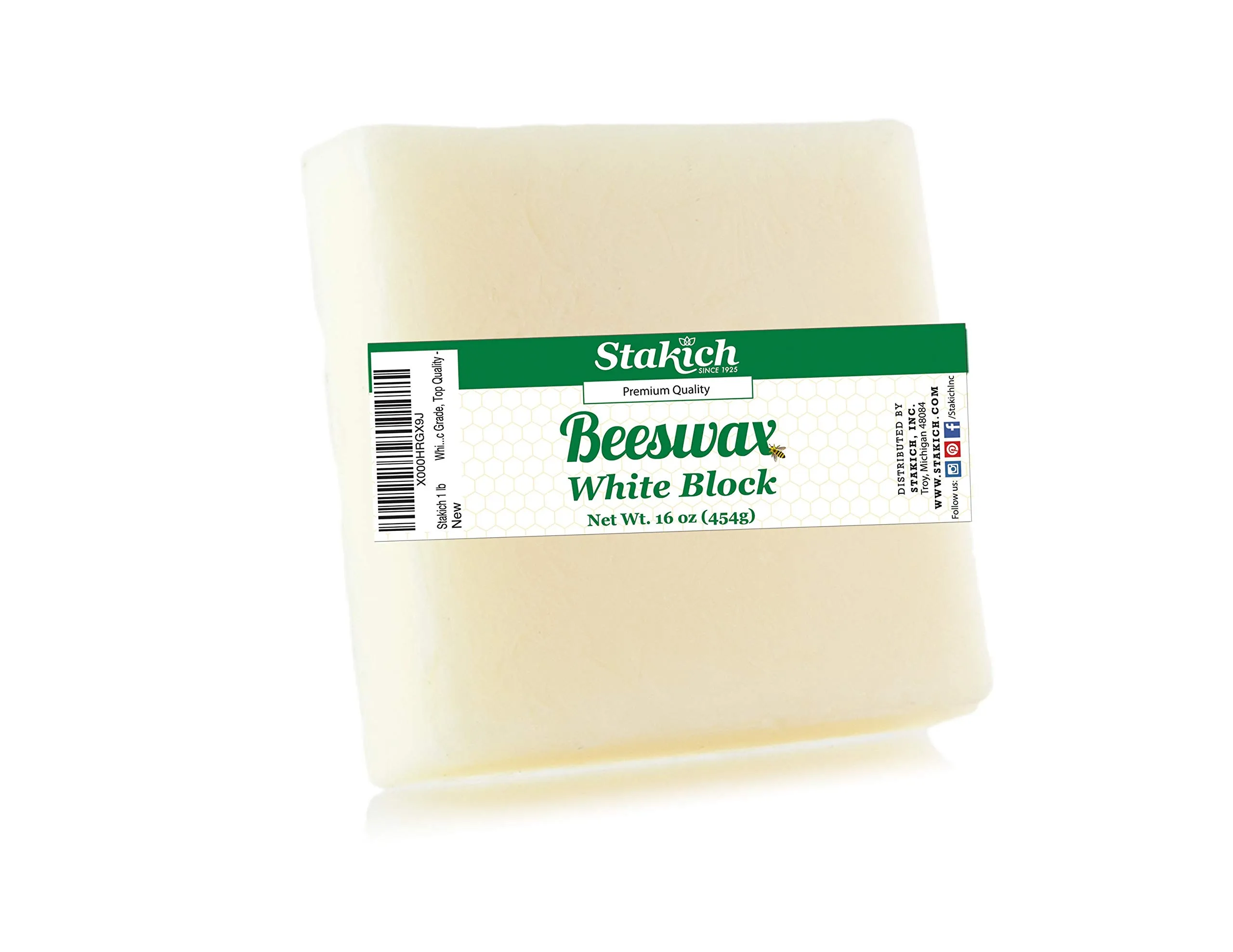 Stakich White Beeswax Block