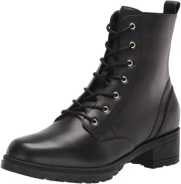 Cole Haan Womens Camea Zipper Combat & Lace-up Boots