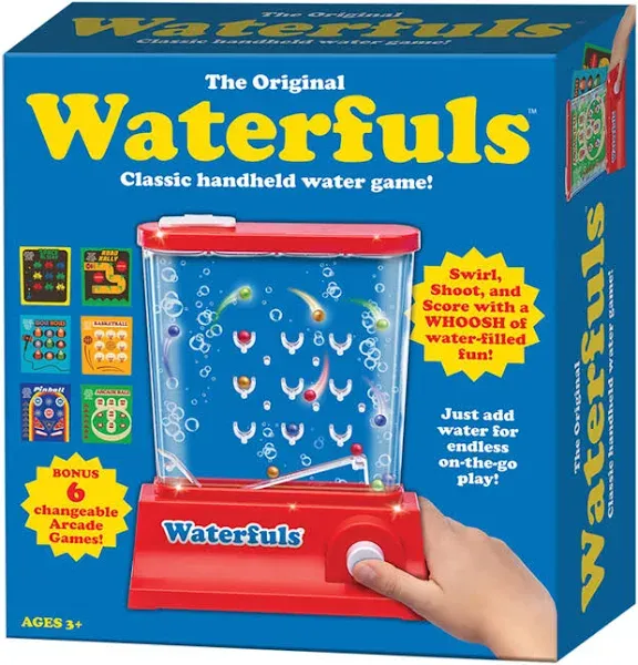 Waterfuls The Original Waterfuls — Classic Handheld Water Game! Just Add Water — 6 Game Options, Fidget Toys, Ages 3+