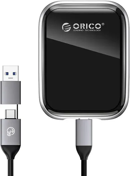 ORICO 1TB Portable SSD Up to 2000MB/s External Solid State Drive, USB 3.2 Gen 2x2 20Gbps with 2 in 1 USB C Cable, Compatibility with MacBook, iPad, iPhone 15, PSSD - A20