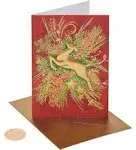 Papyrus Holiday Cards Boxed with Envelopes, Warm Wishes, Gold Reindeer (12-Count)