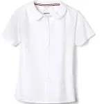 French Toast Girls&#039; Plus Size S/S Peter Pan Fitted Shirt