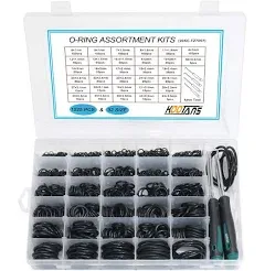 KOOTANS 32Size 1225Pcs Metric Nitrile Rubber O Rings Assortment Kit