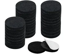 Uxcell Furniture Felt Pads Round 2" Anti-scratch for Furniture Closet Black 30pcs