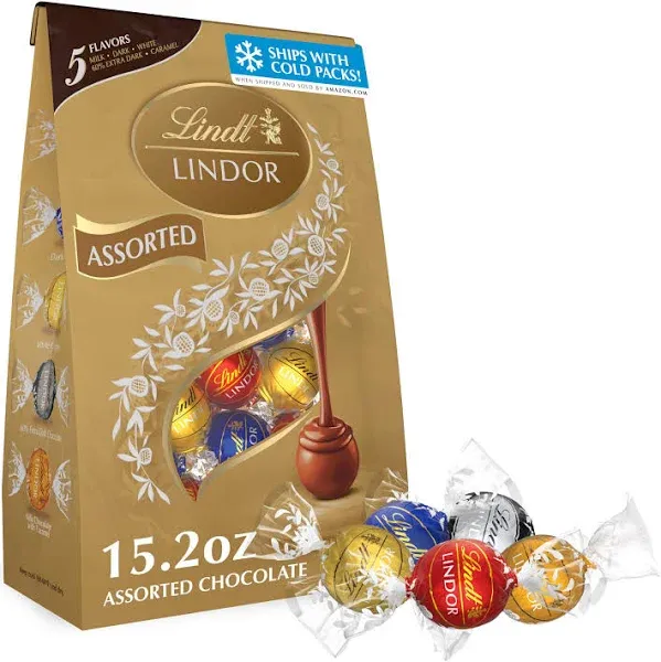 Lindor Assorted Chocolate Truffles, 21.2 Ounce