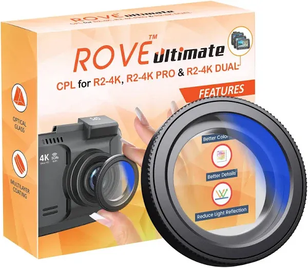 ROVE Ultimate CPL Filter for ROVE R2-4K PRO, R2-4K DUAL and R2-4K (wit