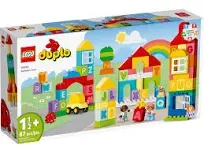 LEGO DUPLO Classic Alphabet Town 10935, Educational Early Learning Toys for Babies & Toddlers Ages +18 Months, Learn Colors, Letters and Shapes with Large Bricks