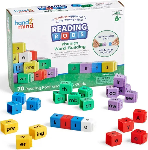 Hand2Mind Reading Rods Phonics Word- Building