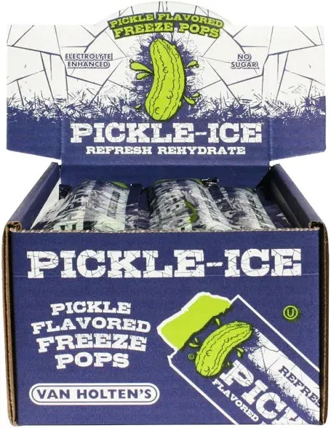 1x Pack Van Holten&#039;s Pickle-Ice Flavor Freezer Juice Pops | 24 Per Pack | 2oz