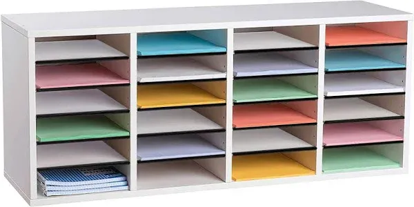 AdirOffice 24-Compartment Literature Organizer