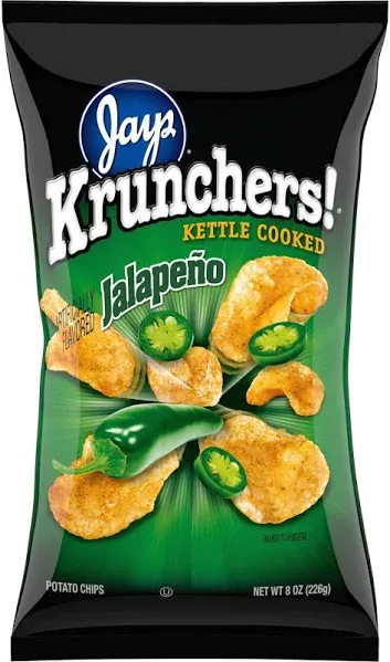 Jay's Krunchers! Kettle Cooked Jalapeno Potato Chips