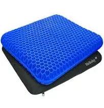 Helishy Gel Seat Cushion Extra Thick Office Seat Cushion with Non-Slip Cover