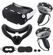 KANG YU Compatible with Oculus Quest 2 Accessories Silicone Face Cover