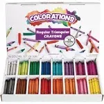 Regular Size Triangular Crayon Class Pack, 16 Colors, 13 of Each,  Non Toxic 