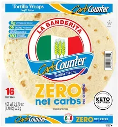 La Banderita Carb Counter Zero Net Carbs Soft Taco