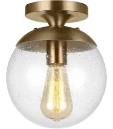 Generation Lighting Leo Hanging Globe One Light Wall / Ceiling Semi-Flush Mount