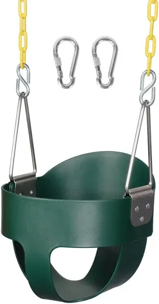 DECORLIFE Toddler Swing Seat, Support 330lb, High Back Full Bucket Baby Swing...