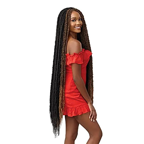 Outre Crochet Braids X-PRESSION TWISTED UP BONITA INFINITY LOCS 40&#034; Color 1B