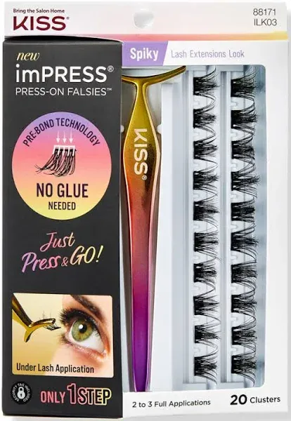 KISS Impress Press-On False Eyelash Clusters