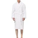 Alpine Swiss Mens Luxury Waffle Knit Cotton Bathrobe Shawl Collar Hotel Spa Robe