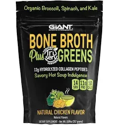 Giant Sports Bone Broth Plus Greens Protein Powder