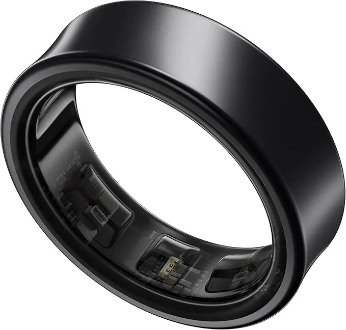 Samsung Galaxy Ring, AI Smart Ring, Size First w/Sizing Kit, No App Subscription, Fitness Monitor, Sleep Tracker, Up to 7-Day Battery, Size 9, Titanium Black [US Version, 1Yr Manufacturer Warranty]