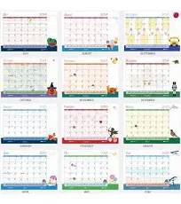 2024-2025 Monthly Seasonal Desk Pad Calendar Academic 22 x 17 Inches July - J...