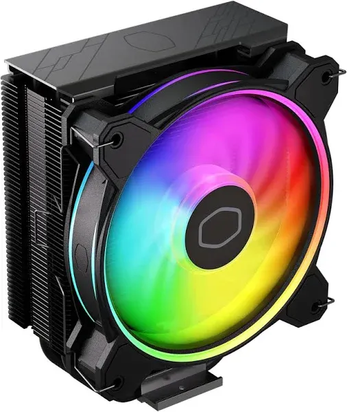 Hyper 212 Halo Black CPU Air Cooler, 120 Halo² PWM Fan, Dual Loop ARGB, Alumi...