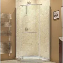 DreamLine SHEN-2134340-01 Prism Frameless Pivot Shower Enclosure in Chrome