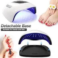 LKE UV Nail Lamp, Dryer 220W Light for Nails with 4 Timers LED Lamp Gel Polish 