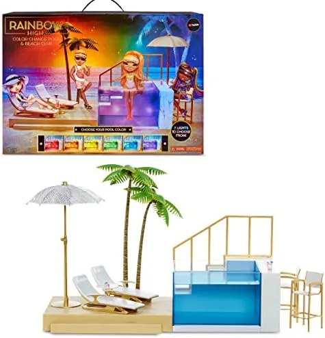 Rainbow High Doll Playset Color Change Pool &amp; Beach Club NEW 2021 MGA