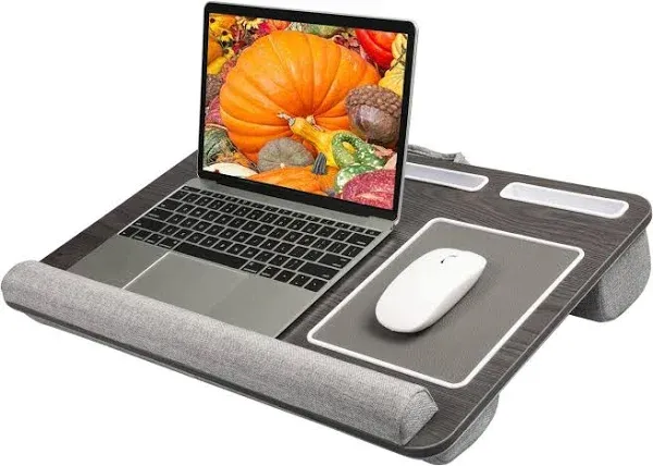 HUANUO Lap Desk - Fits Up to 17 Inches Laptop Desk, Built in Mouse Pad & Wrist Pad for