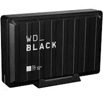 8TB BLACK D10 Game Drive, USB 3.2 Gen 1, Portable, Black, External Hard Drive