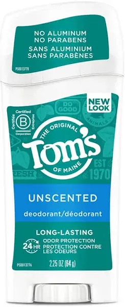 Tom's of Maine Long Lasting Unscented Deodorant (2.25 oz)