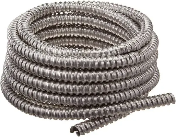 Southwire Conduit 1/2 in. x 25 ft. Alflex RWA Metallic Aluminum-Flexi<wbr/>ble-ULL