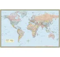 World Map Laminated Poster