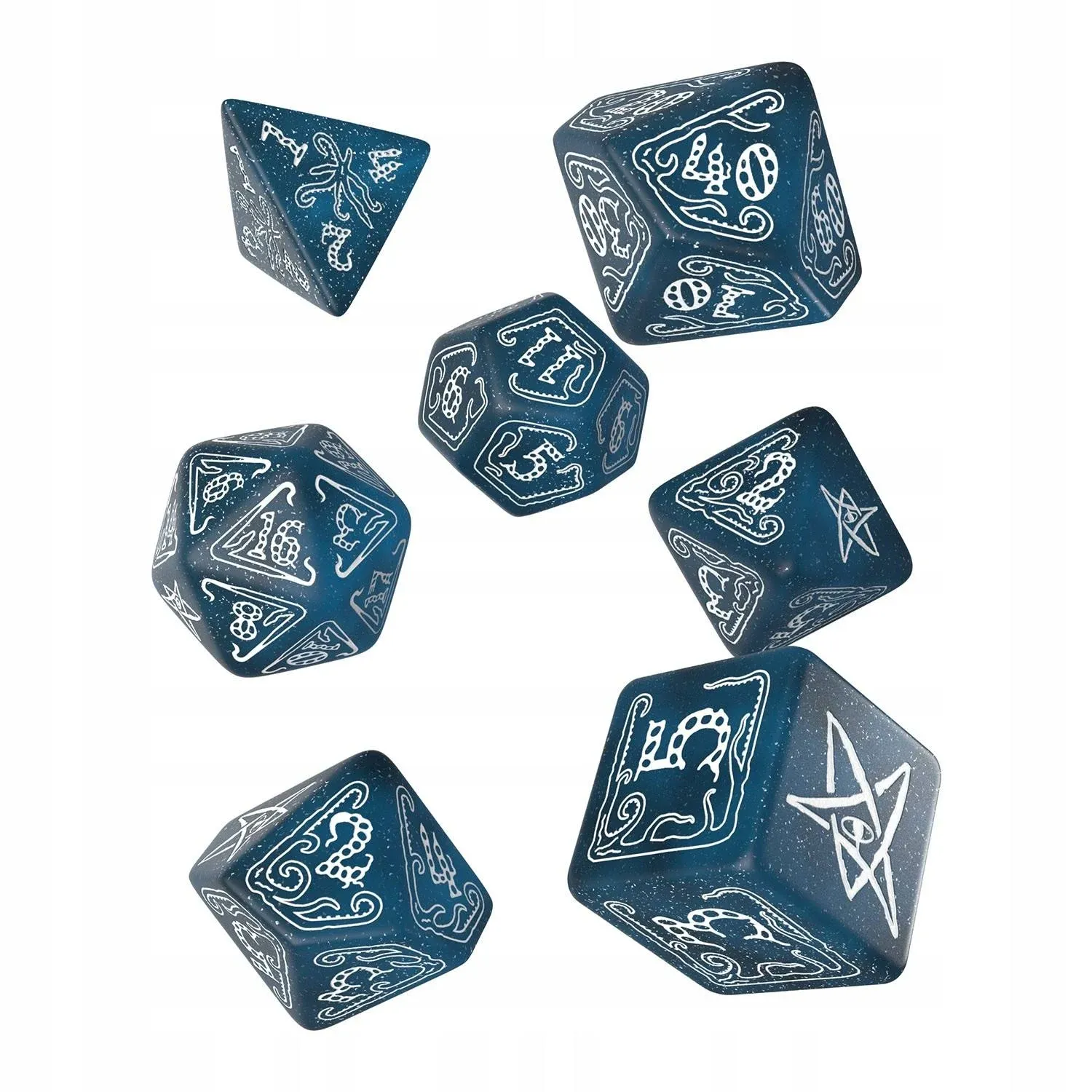 Call of Cthulhu Abyssal & White Dice Set