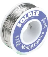 Miniatronics Rosin Core Solder 60/40 4oz