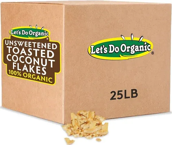 Let's Do Organic Unsweetened Toasted Coconut Flakes