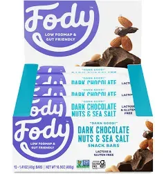 Fody Dark Chocolate Nuts & Sea Salt Snack Bar