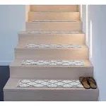 Stair Treads Carpet Contemporary Trellis Non-Slip Stair Tread Rug Mat Stairs