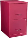 Hirsh 2 Drawer File Cabinet in Pink