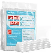 SHALL Mini Hot Glue Sticks 0.27 Dia x Long Clear Hot Melt Glue Gun Sticks for All-Temp Mini Glue Guns