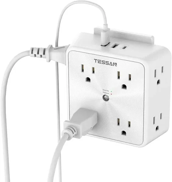 TESSAN Surge Protector Outlet Extender