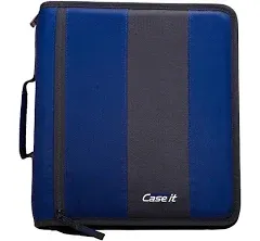 Case-It The Classic Zipper Binder - 2 Inch O-Rings - Single Deep Purple