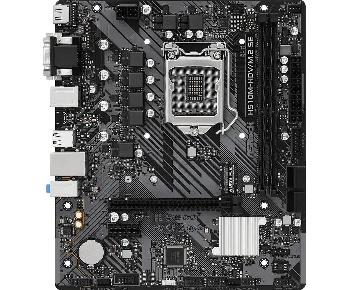 ASRock H510M HDV M 2 SE Intel 1200 Micro ATX DDR4 Motherboard